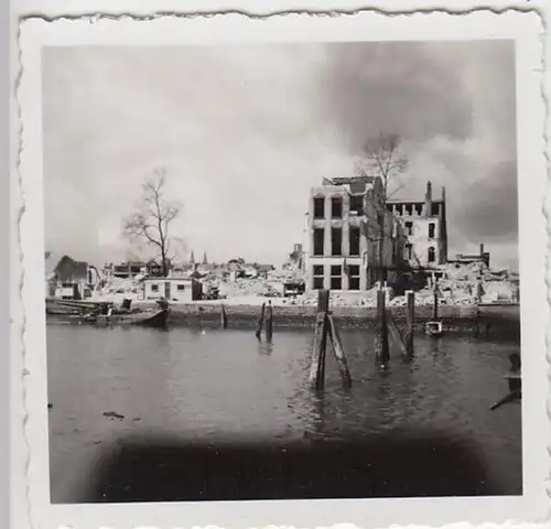 (F2576) Orig. Foto 2.WK, Rotterdam, zerstörte Stadt, Juni/Juli 1940
