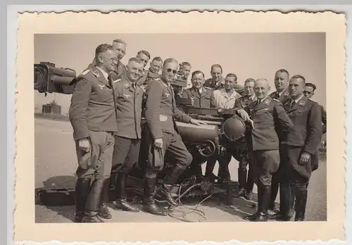 (F25742) Orig. Foto Flak-Ausbildung am Kommandogerät in Göppingen 1939