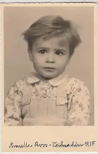 (F25717) Orig. Foto Porträt Mädchen Annette Roos, Berlin 1938