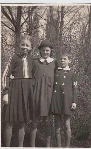 (F25634) Orig. Foto Kinder im Freien, Spaziergang in Berlin 1936