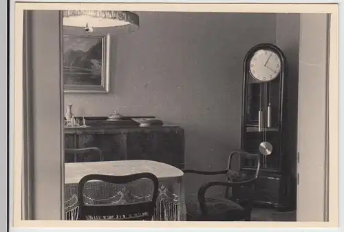 (F25596) Orig. Foto Wohnungseinrichtung 1934, Esszimmer