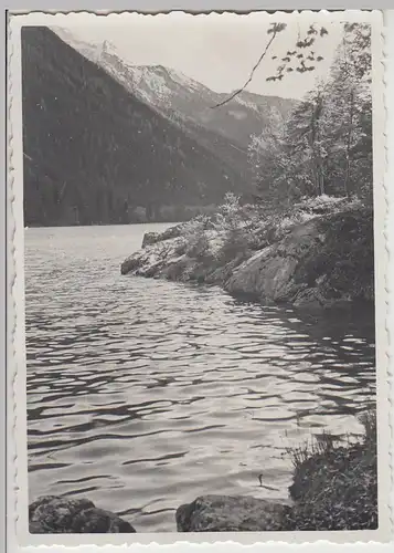 (F25582) Orig. Foto Partie am Obersee bei Ramsau 1934