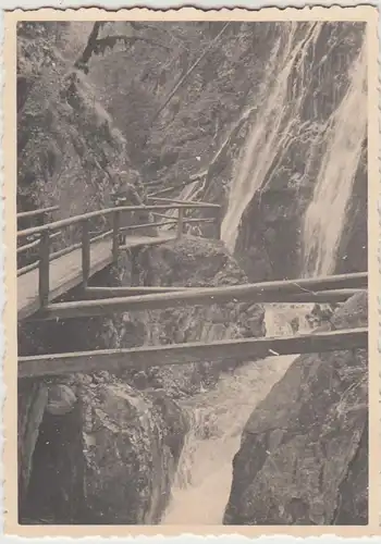 (F25577) Orig. Foto Ramsau, Wimbachklamm 1934