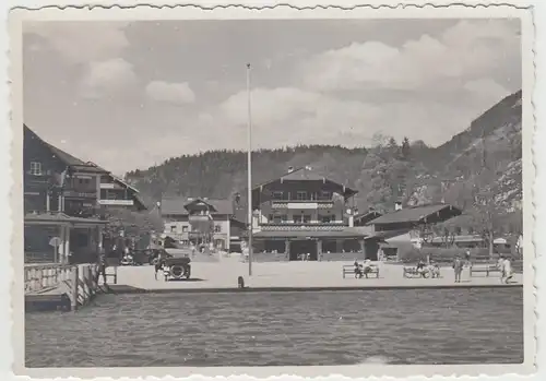 (F25564) Orig. Foto Partie am Königsee, Gasthof, Hotel 1934