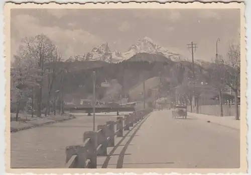 (F25550) Orig. Foto Berchtesgaden, Blick zum Watzmann 1934
