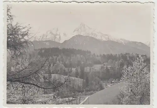 (F25548) Orig. Foto Berchtesgaden, Blick zum Watzmann 1934