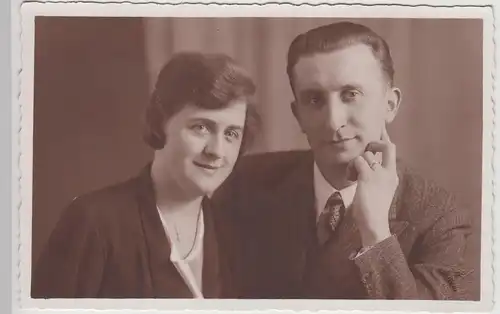 (F25514) Orig. Foto Porträt eines Paares, Gießen 1934
