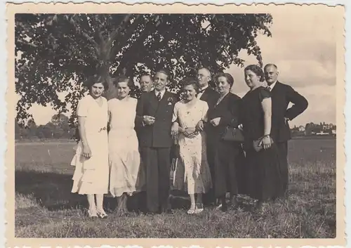 (F25491) Orig. Foto Spaziergang in o. bei Gießen 1933