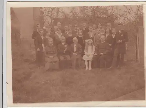 (F25342) Orig. Foto Gruppenbild im Freien 1924