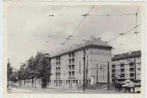 (F25314) Orig. Foto Wiederaufbau Berlin Ost, Bau eines Wohnhauses 1950er