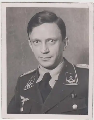 (F25264) Orig. Foto Porträt deutscher Soldat gehobener Dienst 1933-45