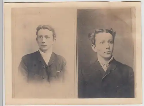 (F25144) Orig. Foto Porträt junger Mann 1900/10er