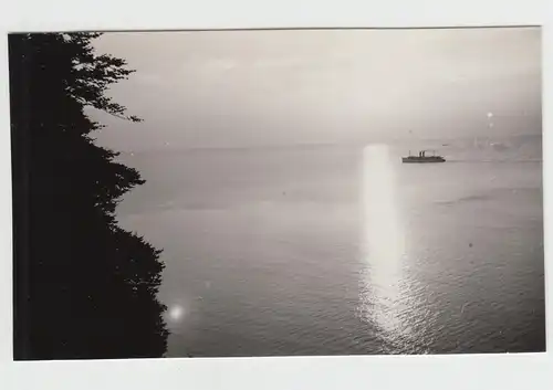 (F25140) Orig. Foto Sassnitz, Stubbenkammer Abendstimmung 1938