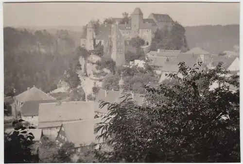 (F25095) Orig. Foto Burg Hohnstein (Sächsische Schweiz) 1937