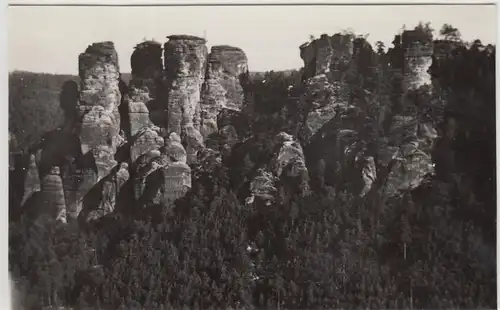 (F25094) Orig. Foto Sächsische Schweiz, Schrammsteine 1937