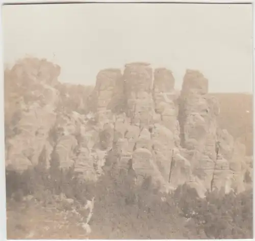 (F25035) Orig. Foto Sächsische Schweiz, Schrammsteine 1933