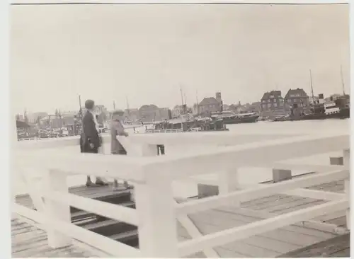 (F25027) Orig. Foto Cuxhaven, Partie Seebrücke 1934