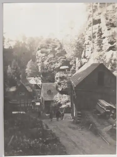 (F25007) Orig. Foto Sächsische Schweiz, Amseltal 1933