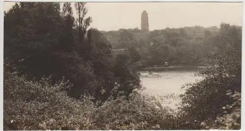 (F24978) Orig. Foto Bochum, Stadtpark mit Bismarckturm 1928