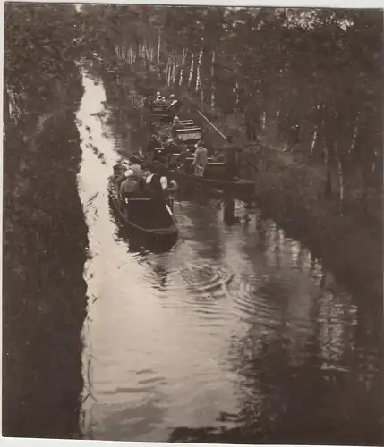 (F24976) Orig. Foto Kanufahrt im Spreewald 1928