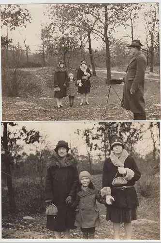 (F24964) Foto Mann fotografiert Personen i. Berlin Grunewald + Fotografie 1927