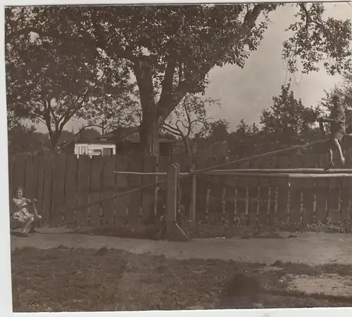 (F24960) Orig. Foto Kinder auf einer Wippe in Potsdam 1927