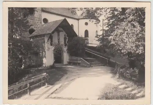 (F24679) Orig. Foto Siegsdorf, Partie am Kloster Maria Eck 1938