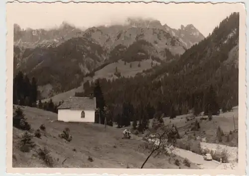 (F24668) Orig. Foto Wegkapelle am Gaichtpass nach Pannheim 1959