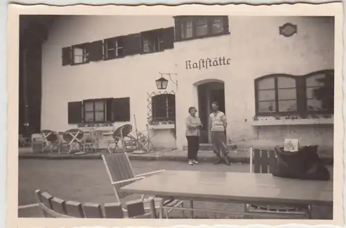 (F24662) Orig. Foto Holzkirchen, Auto-Raststätte 1959