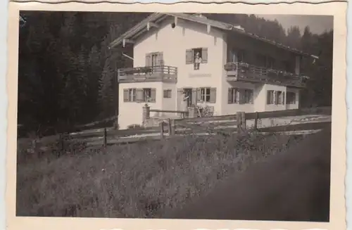(F24658) Orig. Foto Ramsau, Pension Martinsklause 1959