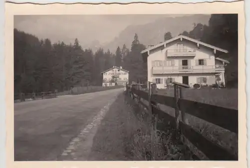 (F24657) Orig. Foto Straße zum Hintersee 1959
