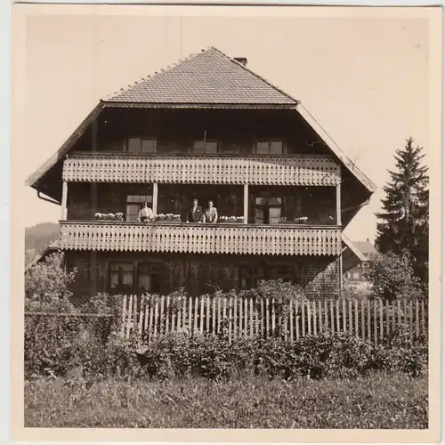 (F24610) Orig. Foto Pension in Merzenschwand 1957