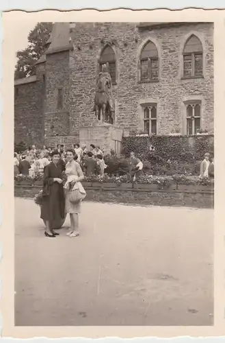 (F24577) Orig. Foto Schloss Burg, Partie 1950er