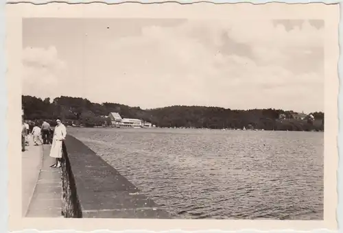 (F24572) Orig. Foto Möhnetalsperre, auf der Sperrmauer 1950er