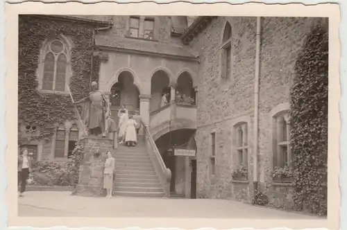 (F24565) Orig. Foto Schloss Burg, Partie 1950er