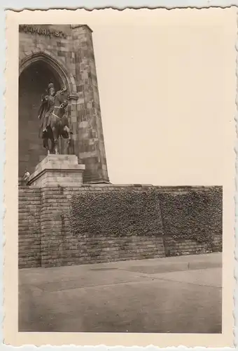 (F24534) Orig. Foto Syburg, Kaiser-Wilhelm-Denkmal 1954