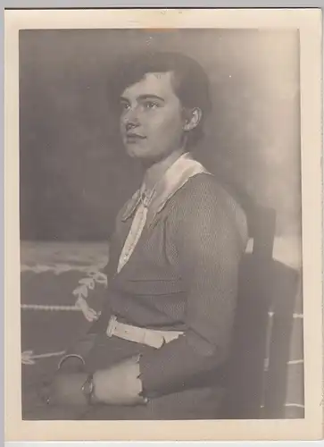 (F24345) Orig. Foto Porträt junge Frau Gerda Schulz, Berlin 1931
