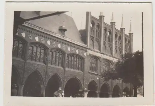 (F24124) Orig. Foto Lübeck, Rathaus 1930