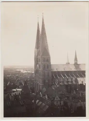 (F24122) Orig. Foto Lübeck, Marienkirche 1930