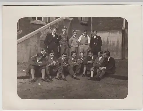 (F24120) Orig. Foto Gymnasium Bremen, Schulklasse U Ia, Jungs 1930