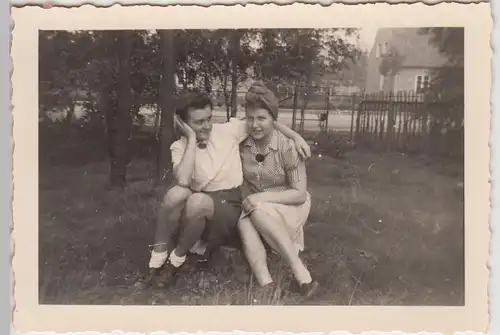 (F24077) Orig. Foto Frauen vom R.A.D.-Lager Garstedt im Freien 1930er