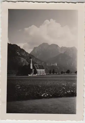 (F24033) Orig. Foto Kapelle bei Schwangau 1936
