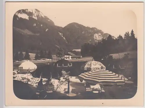 (F23989) Orig. Foto Erholungsheim Hallthurm, Garten 1928