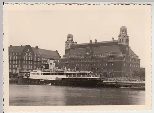 (F23977) Orig. Foto Malmö, Dampfer vor Skeppsbron 1956