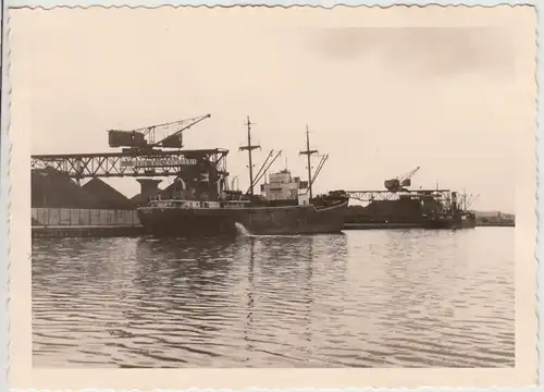 (F23946) Orig. Foto Randers (DK), Hafen 1956