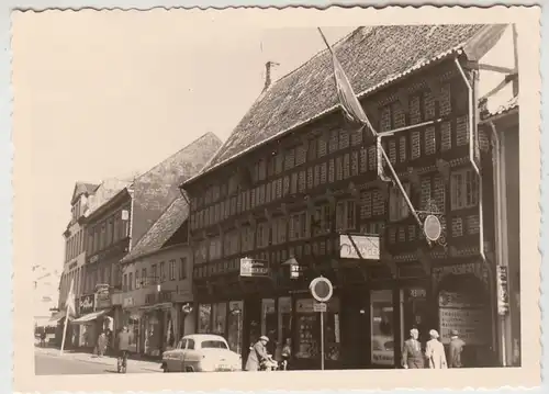 (F23943) Orig. Foto Randers (DK), Geschäftsstraße 1956