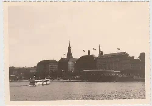 (F23937) Orig. Foto Hamburg, Binnenalster 1956