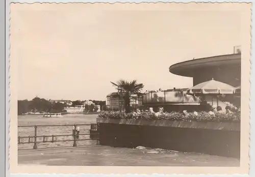 (F23934) Orig. Foto Hamburg, Alsterpavillon 1956