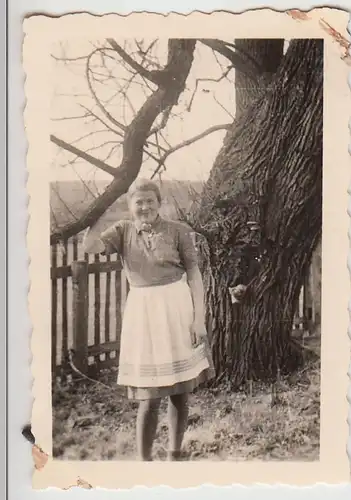 (F23893) Orig. Foto junge Frau in Immingerode 1930er