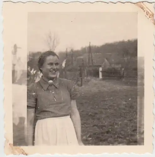 (F23892) Orig. Foto junge Frau in Immingerode 1930er